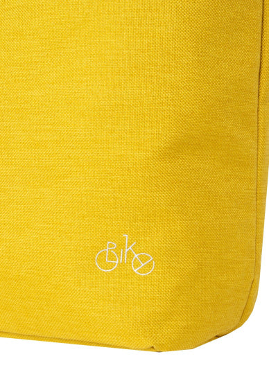 Bike drops shopper fietstas met schouderhengsel nylon 12l geel