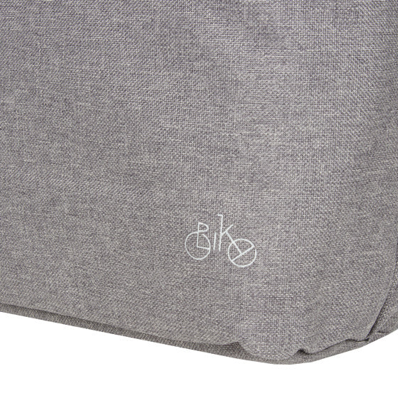 Bikedrops shopper fietstas met schouderhengsel nylon 12l grijs