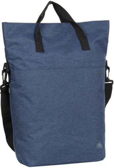 Bikedrops shopper fietstas met schouderhengsel nylon 12l navy