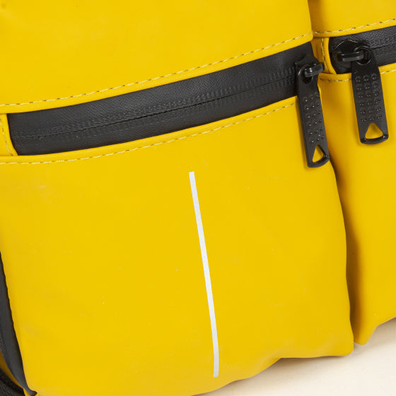Bike splash waterafstotende stuurtas met schouderhengsel 3l geel