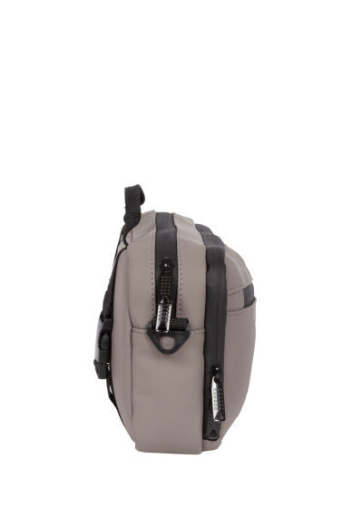 Bike splash waterafstotende stuurtas met schouderhengsel 3l taupe