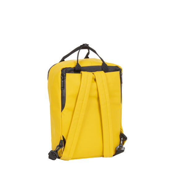 Fiets spatwaterafstotende fietsrugzak 17l geel