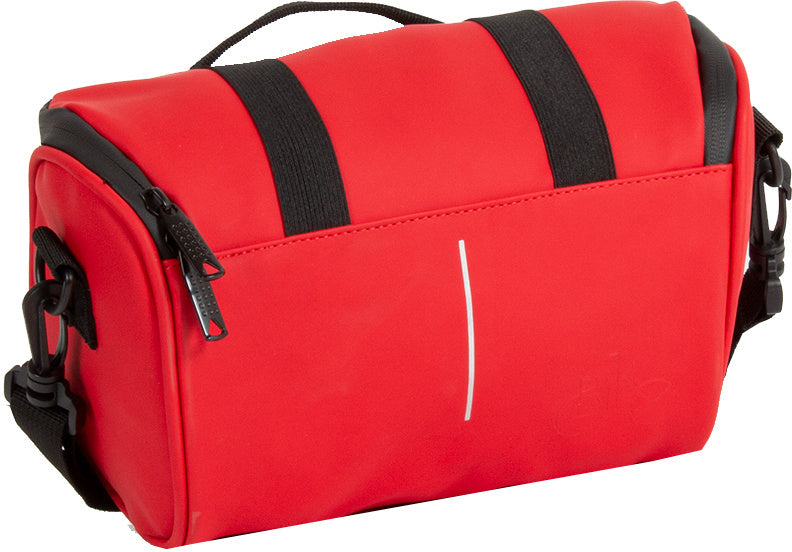 Bike splash waterafstotende stuurtas met schouderhengsel 3l rood