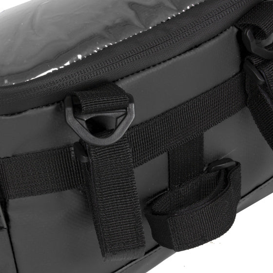 Bike splash waterafstotende stuurtas met schouderhengsel 5l geel