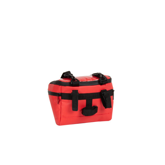 Bike splash waterafstotende stuurtas met schouderhengsel 5l rood