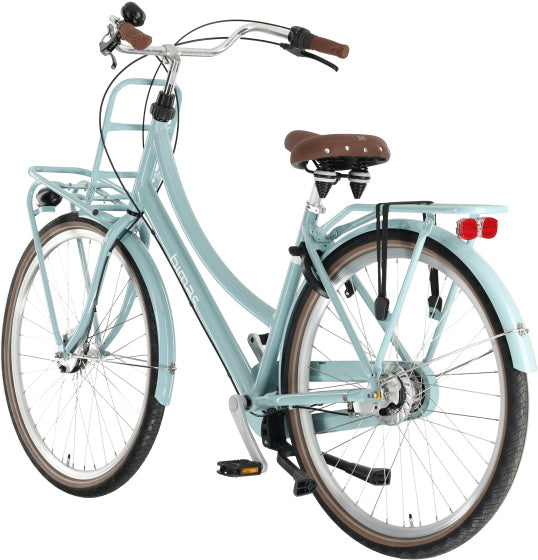 Bimas transporter 3.3 28 inch 50 cm dames 3v rollerbrake mintblauw