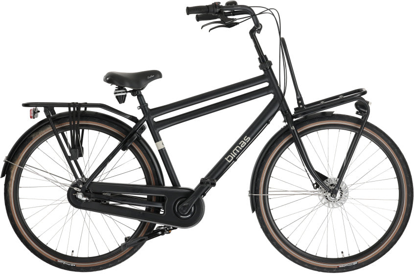 Bimas transporter 3.3 28 inch 50 cm heren 3v rollerbrake matzwart