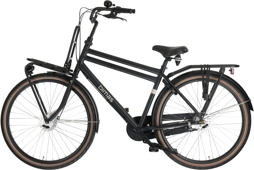 Bimas transporter 3.3 28 inch 50 cm heren 3v rollerbrake matzwart