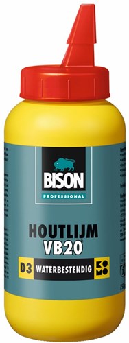 Bison prof houtlijm vb20 d3 bot 250g*12 nl - 1339054 - 1339054