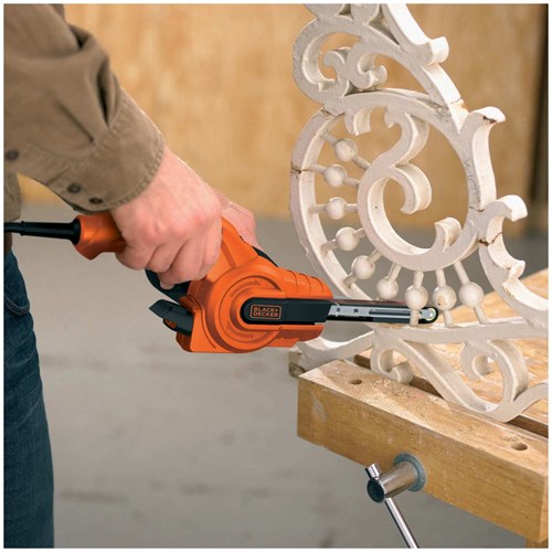 Black+decker ka900e 350w powerfile bandschuurmachine met accessoires | 13mm arm | 3 schuurbanden - ka900e-qs