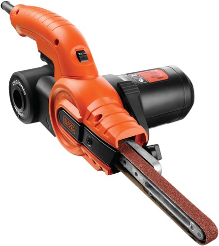 Black+decker ka900e 350w powerfile bandschuurmachine met accessoires | 13mm arm | 3 schuurbanden - ka900e-qs