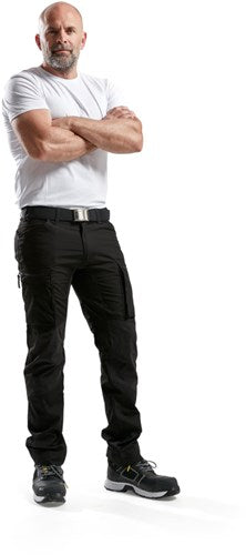 Blåkläder service werkbroek met stretch 14591845 | zwart | maat 48 - 7330509462959