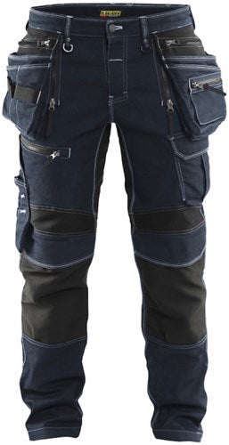 Blåkläder werkbroek denim stretch x1900 19901141 | zwart zwart | maat c44 - 7330509801291
