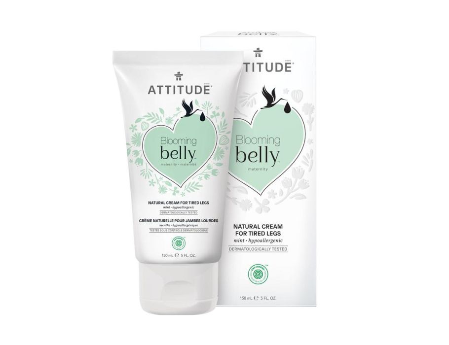 Attitude bloeiende buik - voetcrème voor vermoeide benen - munt - 150 ml