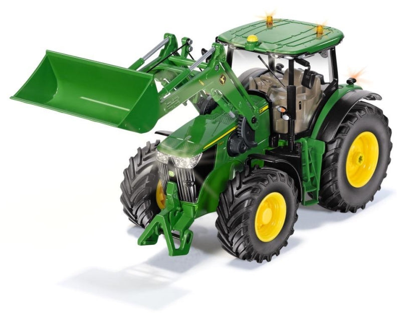 SIKU Control32 John Deere 7310R met voorlader in Blu