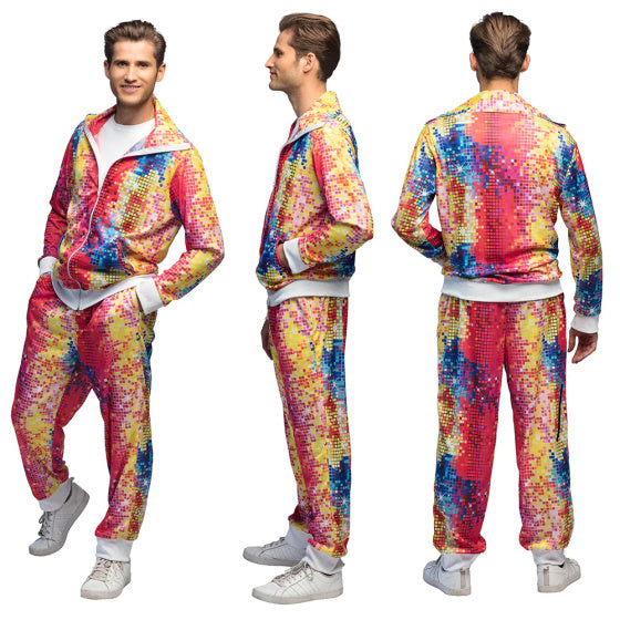 Disco Dude Trainingspak Heren Multicolour maat 50 52