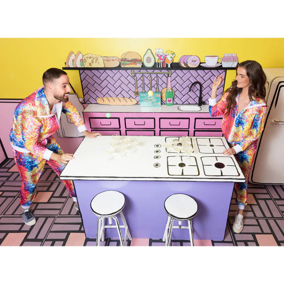 Disco Dude Trainingspak Heren Multicolour maat 50 52