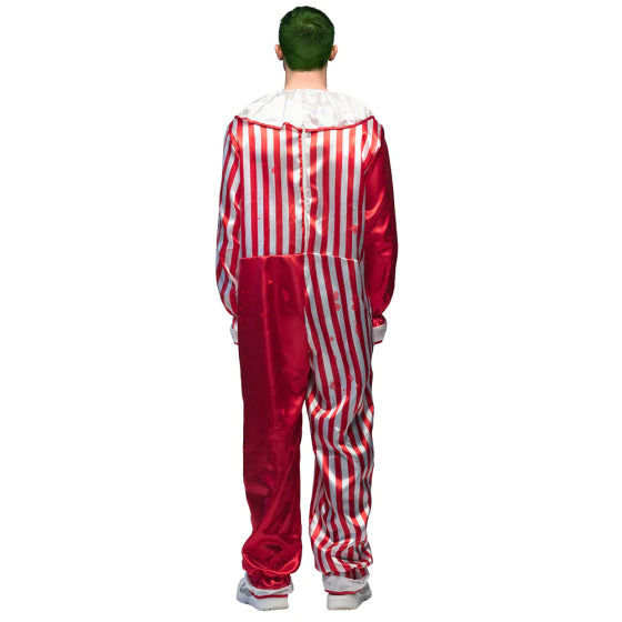Killer Clown Halloween Kostuum Heren Rood Wit maat 58 60