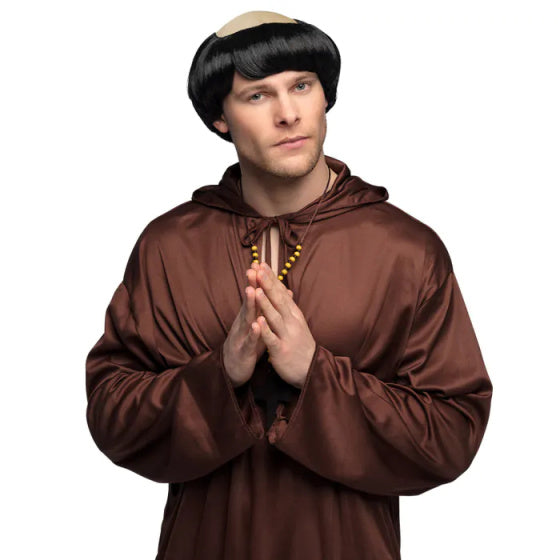 Monnik Kostuum Heren Bruin maat 50 52 54