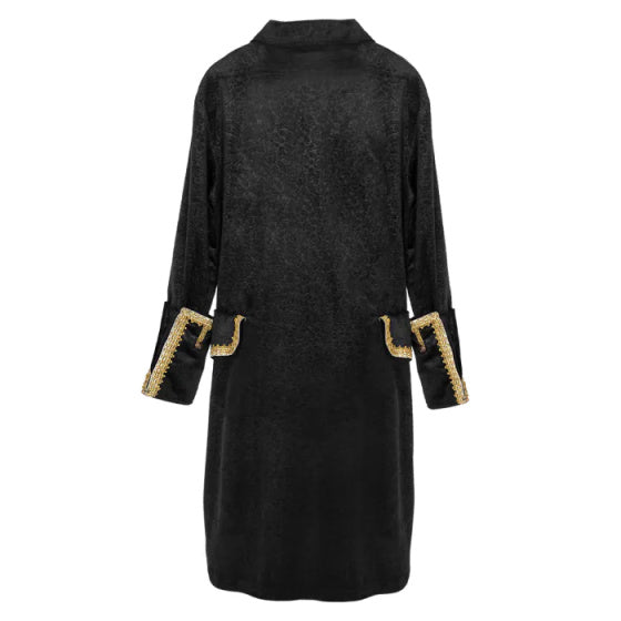 Piratenjas Polyester Heren Zwart goud maat XL (54)