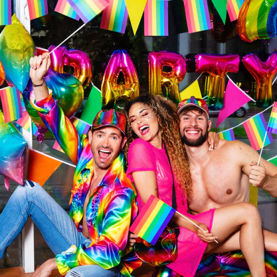 St. Party Shirt Regenboog maat XL