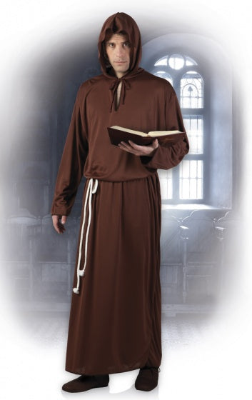 Monnik Kostuum Heren Bruin maat 50 52 54