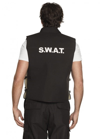 Swat-Officier Kogelvrijvest Heren Zwart maat L XL