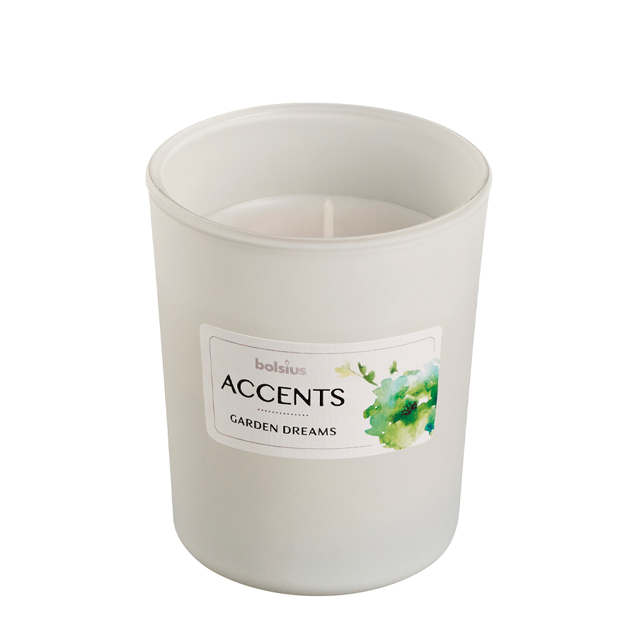 Bolsius geurglas accents garden dreams 92 76mm