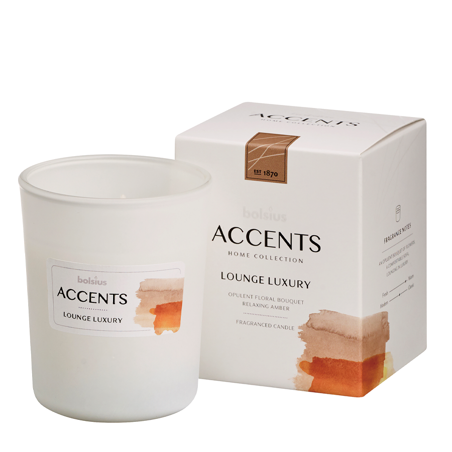 Bolsius geurglas accents lounge luxury 92 76mm