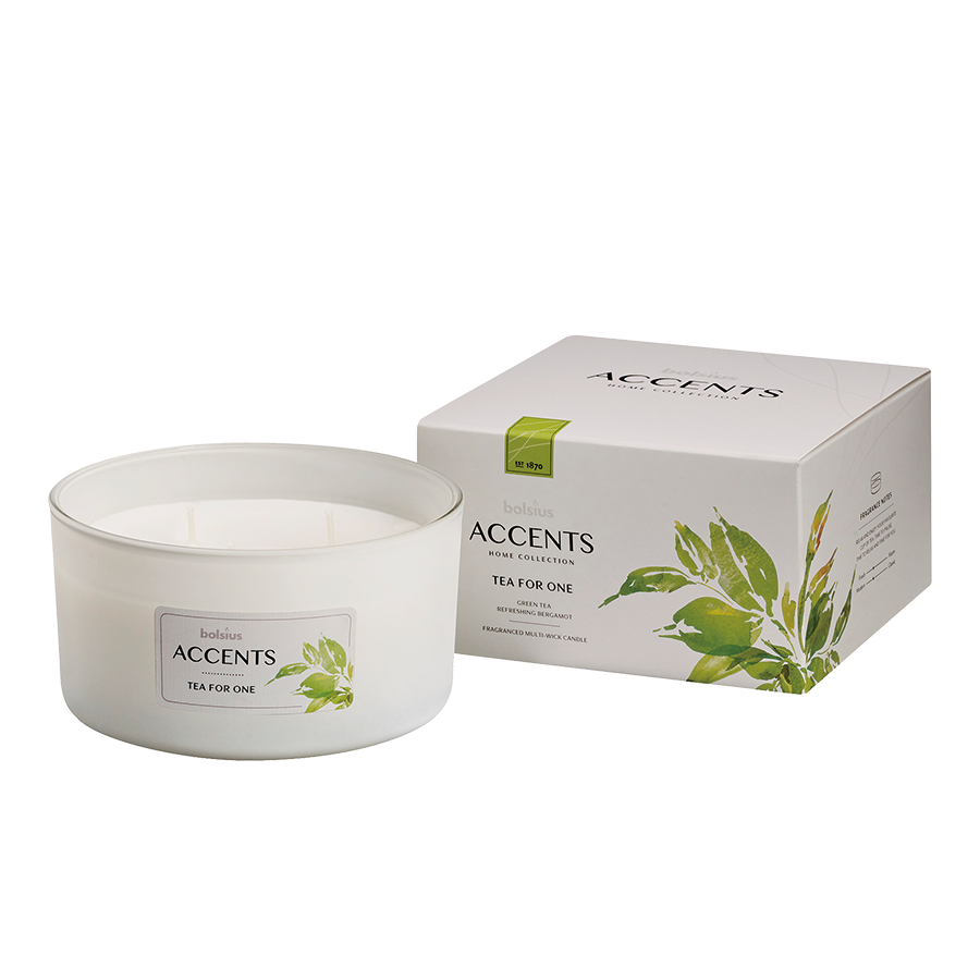 Bolsius geurglas accents multi lont tea for one 75 137mm