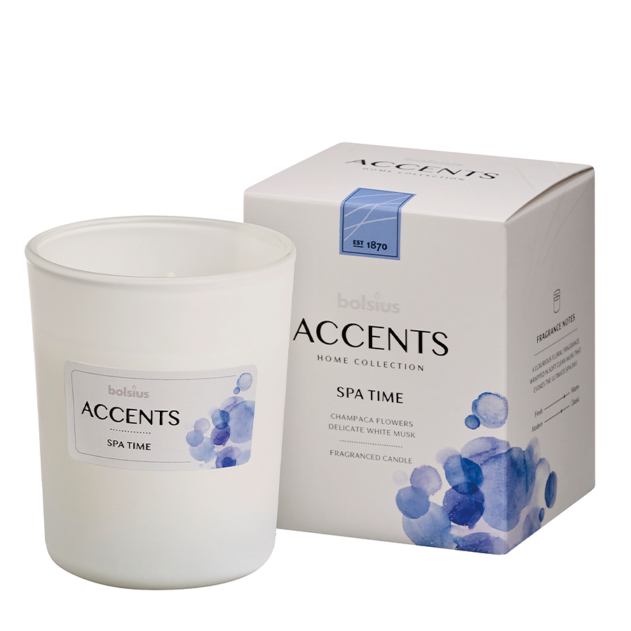 Bolsius geurglas accents spa time 92 76mm