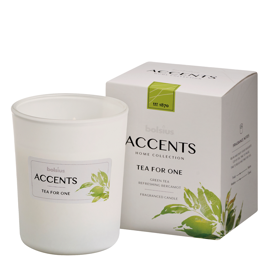 Bolsius geurglas accents tea for one 92 76mm