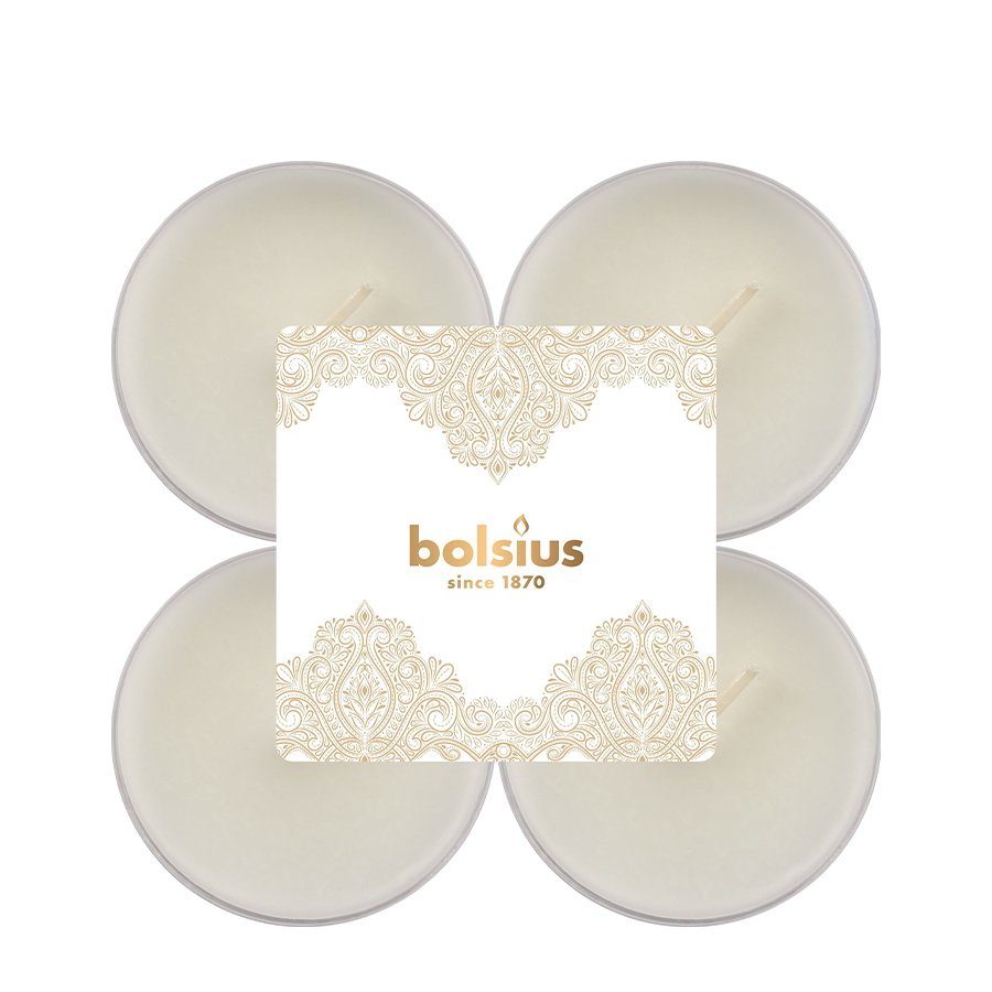 Bolsius geurtheelicht maxi vanille 8 stuks