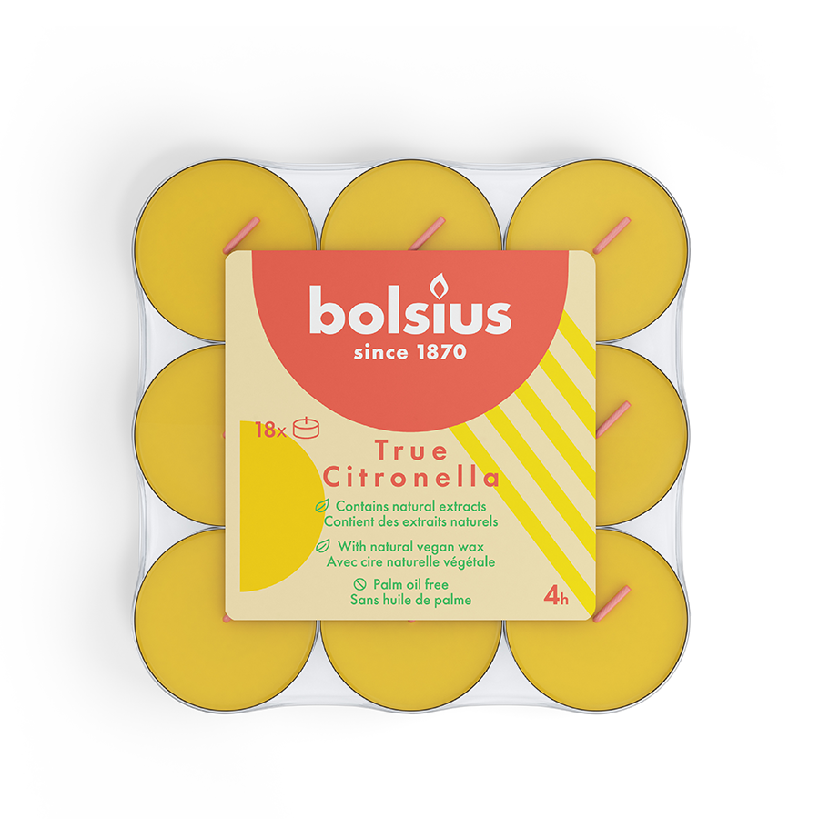 Bolsius geurtheelichten 4 uur echte citronella