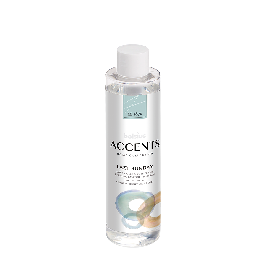 Bolsius geurverspreider accents lazy sunday refill 200ml