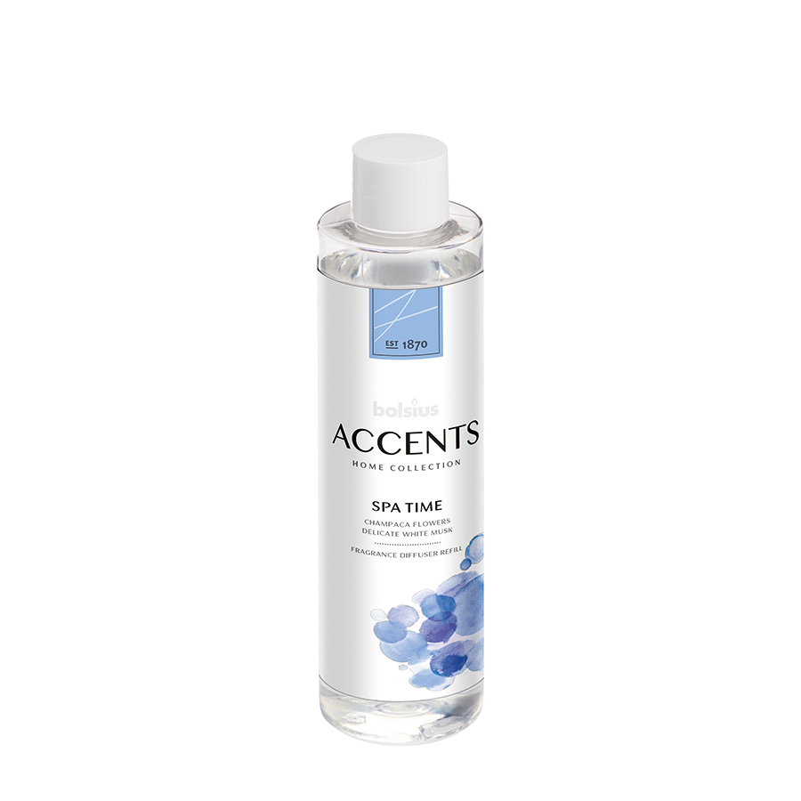Bolsius geurverspreider accents spa time refill 200ml