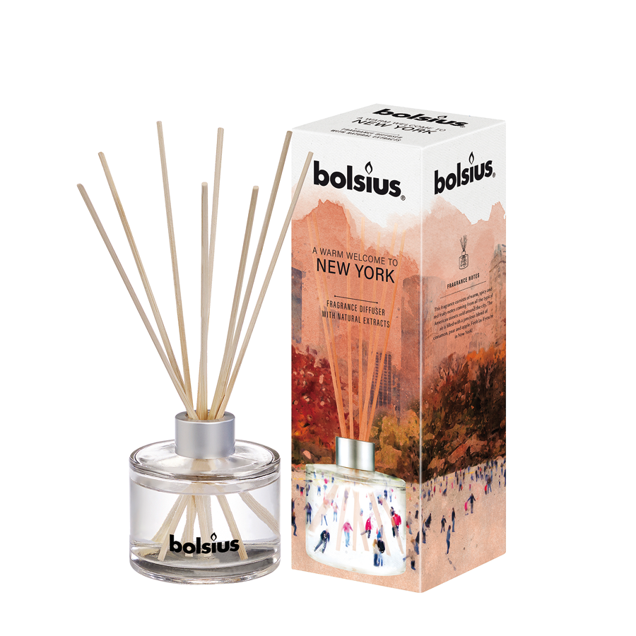 Bolsius geurverspreider around the world new york 100ml