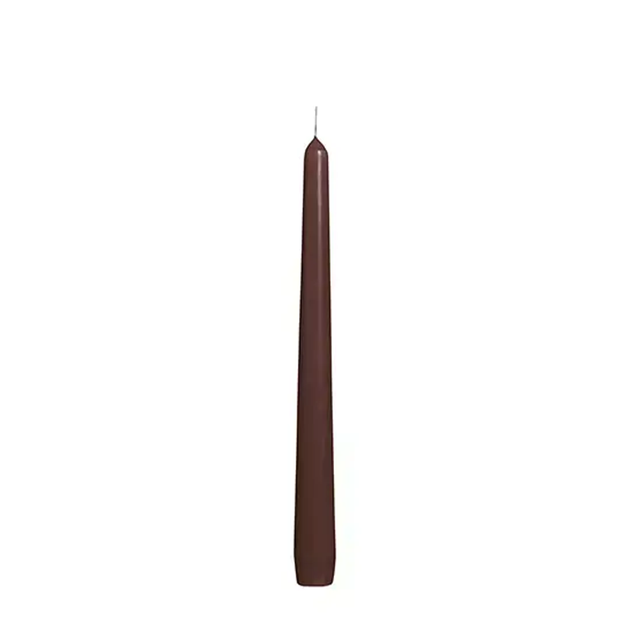 Bolsius gotische kaars kastanjebruin 245 24mm