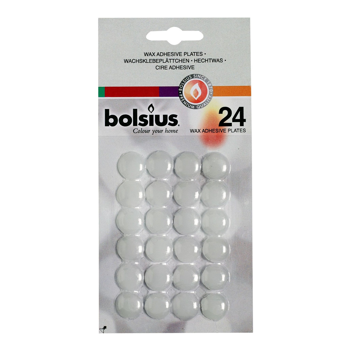 Bolsius hechtwasrondjes blister (24x 24 stuks)