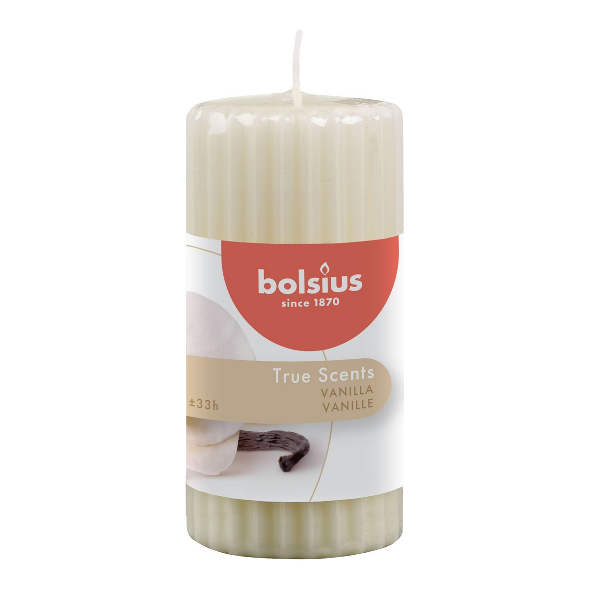 Bolsius pillar true scents vanilla ø58x120 mm 33 uur (6 stuks)