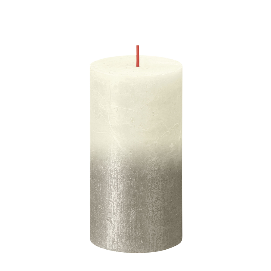 Bolsius kaars 13x6,8 cm vervagende parel champagne