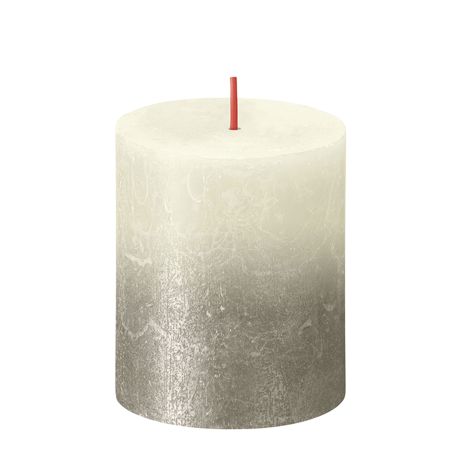 Bolsius stompkaars zonsondergang vervagen parel-champagne 80x68 mm