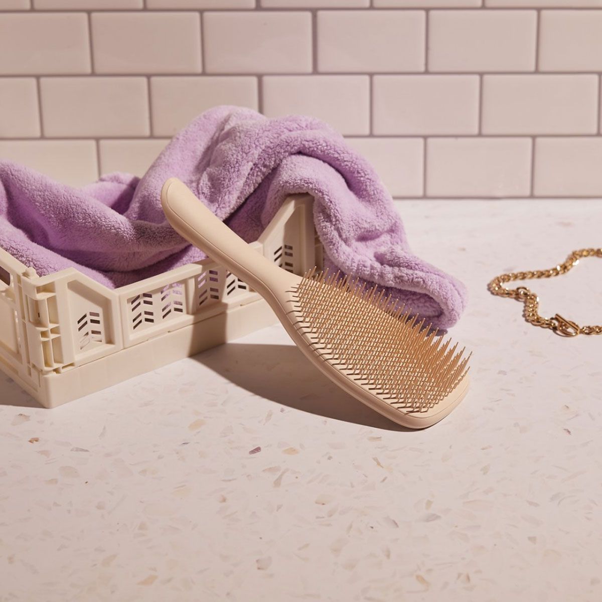 Tangle teezer de natte ontklitter grote vanille latte