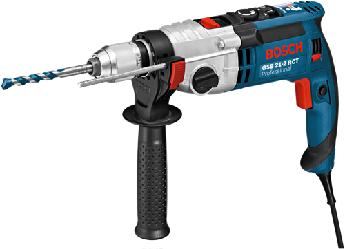 Bosch blauw klopboormachine gsb 21-2 rct (diepteaanslag 210 mm, handgreep, snelspanboorhouder 13 mm)