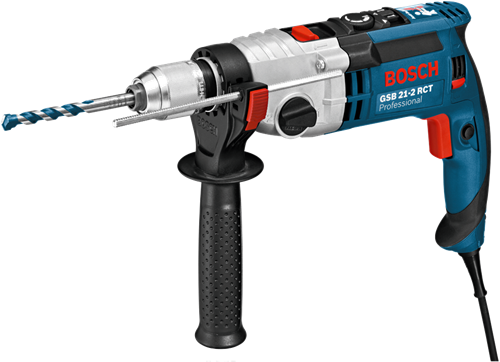 Bosch blauw klopboormachine gsb 21-2 rct (diepteaanslag 210 mm, handgreep, snelspanboorhouder 13 mm)