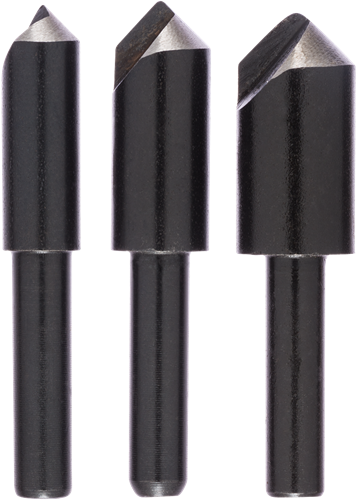Bosch - 3-delige conische verzinkboor-set met 1 boorplaatje 8,0; 10,0; 12,0 mm