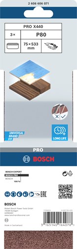 Bosch Schuurband X440 Beste voor hout en verf, P80