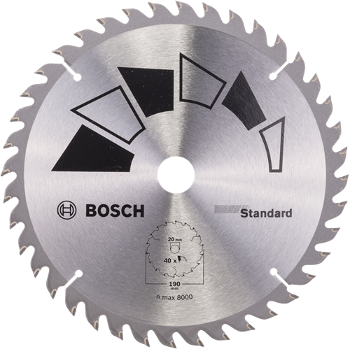 Bosch accessoires cirkelzaagblad basic 190x22x20 16,t40 - 2609256819