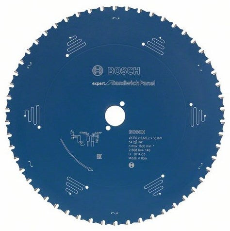 Bosch accessoires cirkelzaagblad expert for sandwich panel 355x30x2.6 2.2x80 - 2608644147