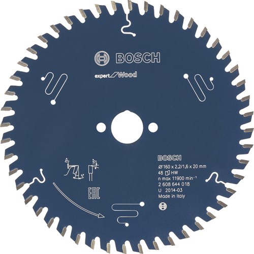 Bosch accessoires cirkelzaagblad expert for wood 165x30x2.6 1.6x48t - 2608644027